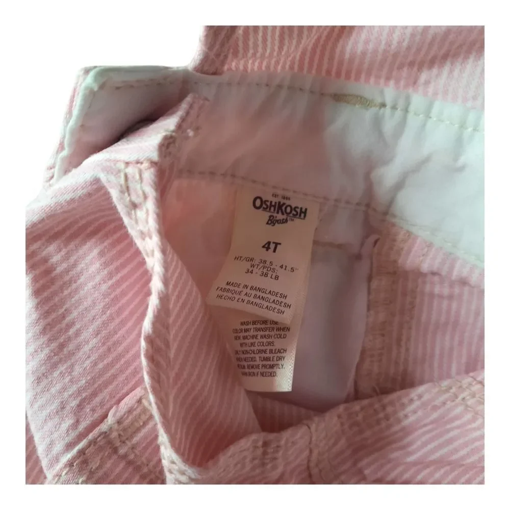 OshKosh B'gosh Pink Overalls with Adjustable Straps
